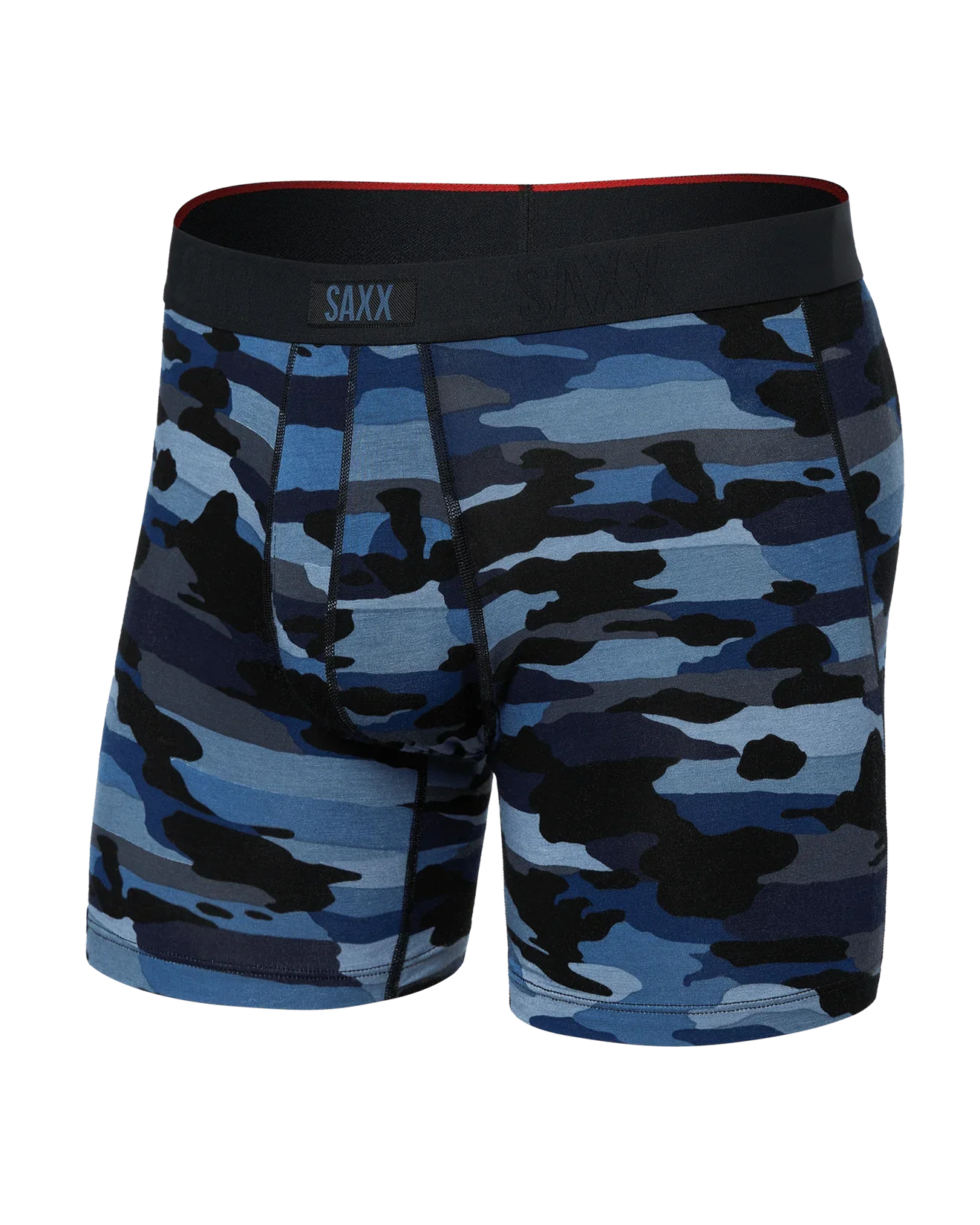 MEN'S SAXX VIBE XTRA SOFT COMFORT BOXER BRIEF 6" | CLOUDBANK CAMO - NAVY
