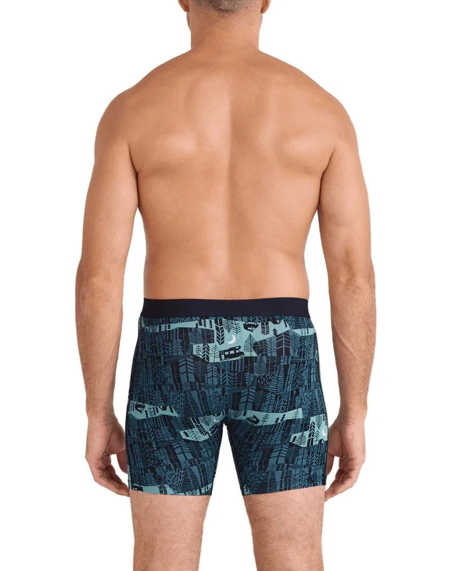 MEN'S SAXX VIBE XTRA SOFT COMFORT BOXER BRIEF 6" | THE CLEARING STORM | BLUE - Image 3