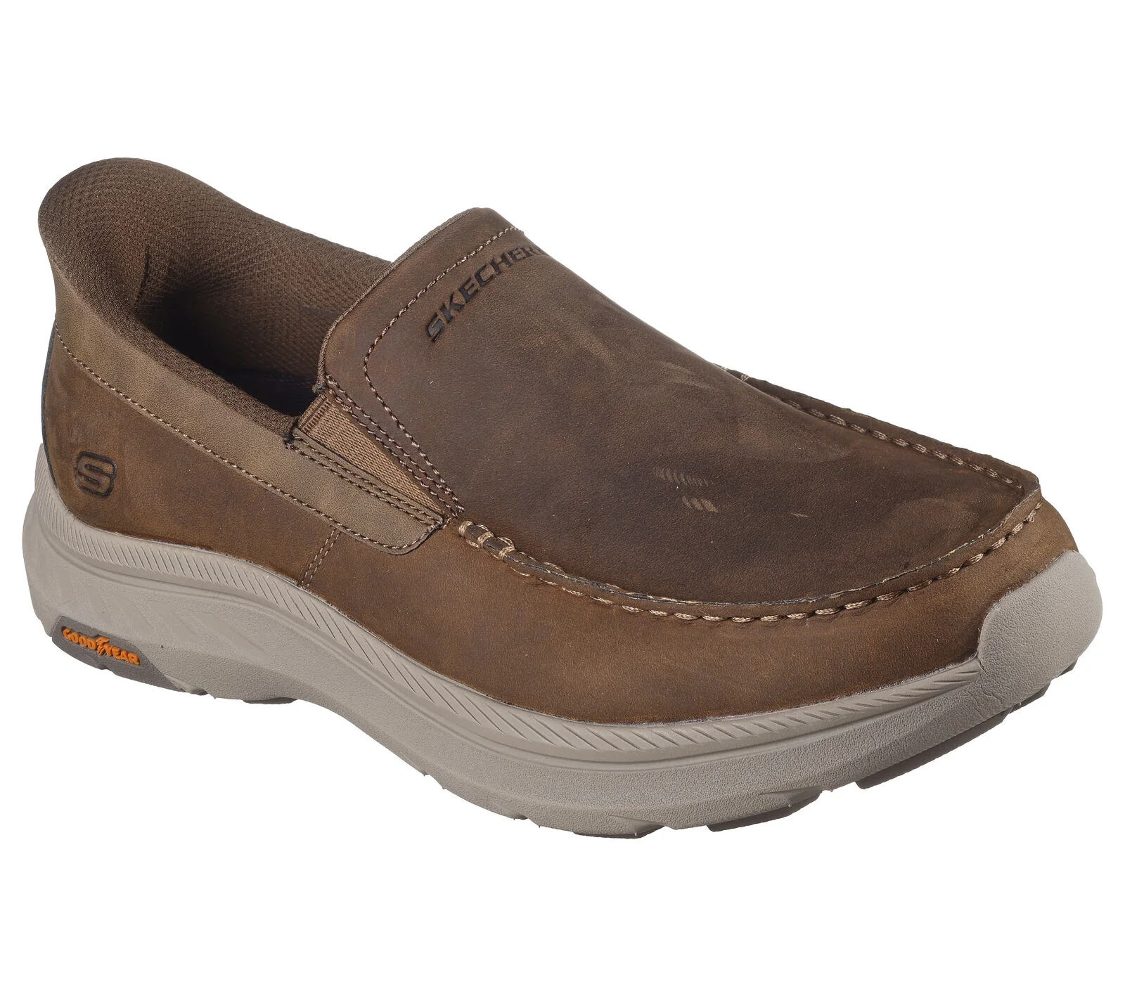MEN'S SKECHERS SLIP-IN RELAXED FIT: POLLARD - OSGOOD | DESERT - Image 3