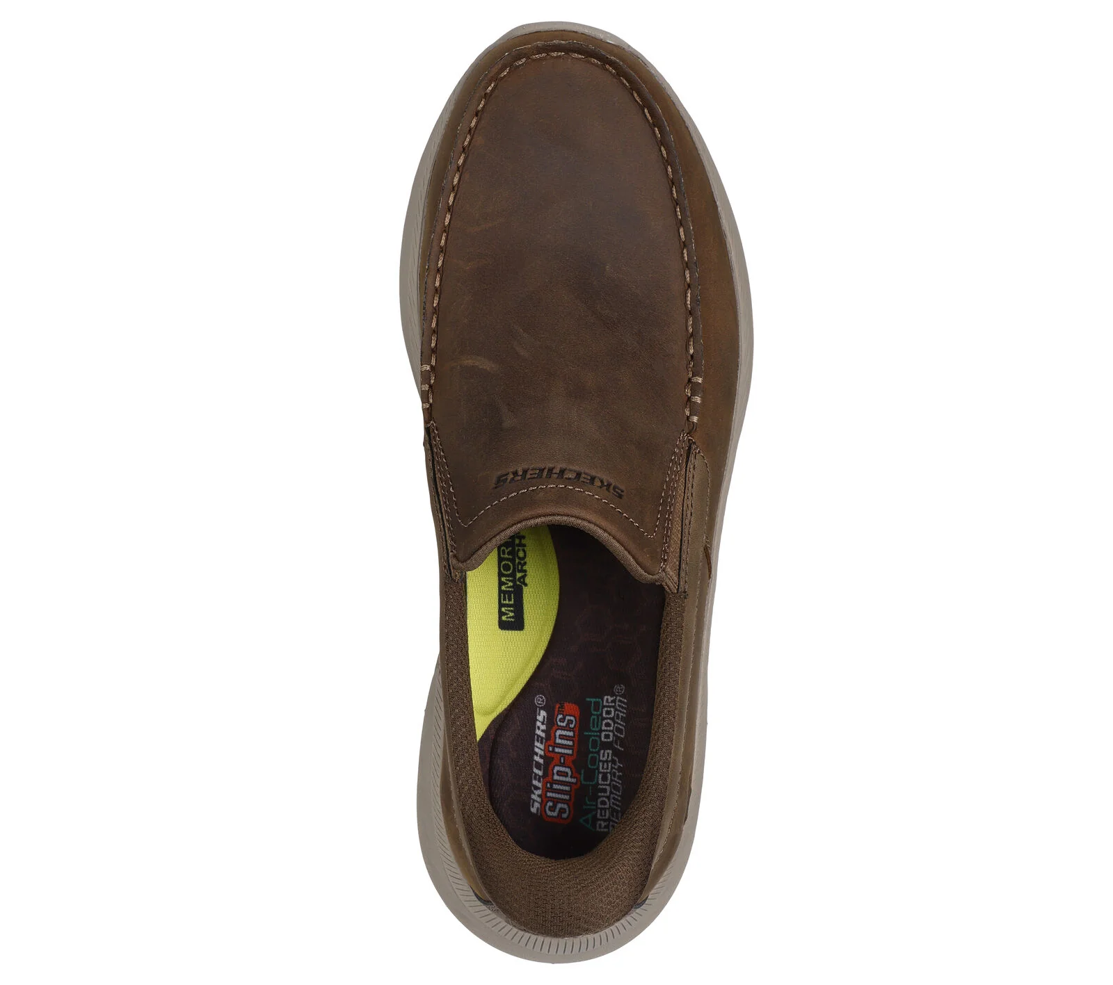 MEN'S SKECHERS SLIP-IN RELAXED FIT: POLLARD - OSGOOD | DESERT - Image 4