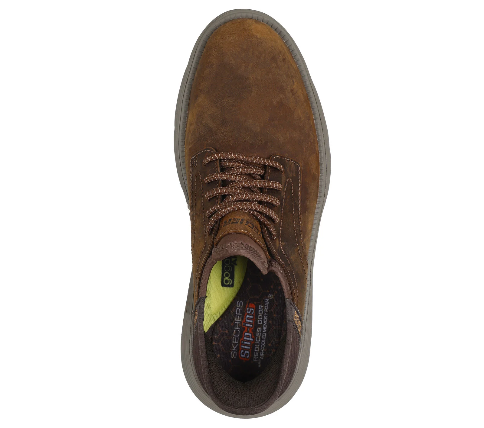 MEN'S SKECHERS SLIP-INS: GARZA - GERVIN | DARK BROWN - Image 3