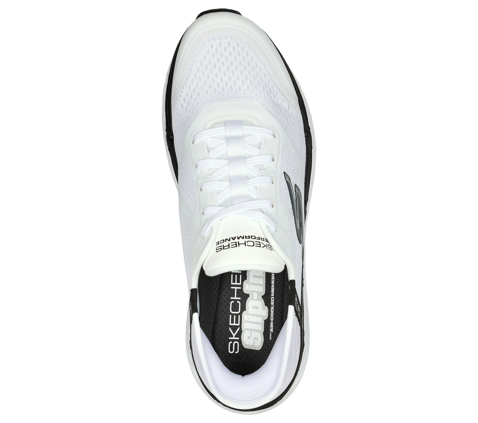 MEN'S SKECHERS SLIP-INS MAX CUSHIONING PREMIER ASCENDANT | WHITE / BLACK - Image 4