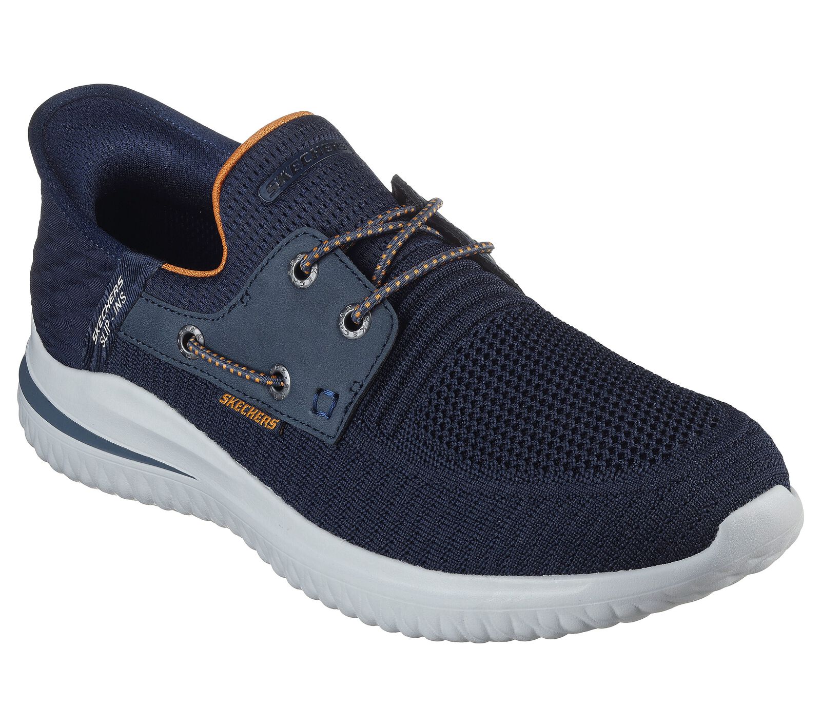 MEN'S SKECHERS SLIP-INS RELAXED DELSON 3.0-ROTH | NAVY - Image 3