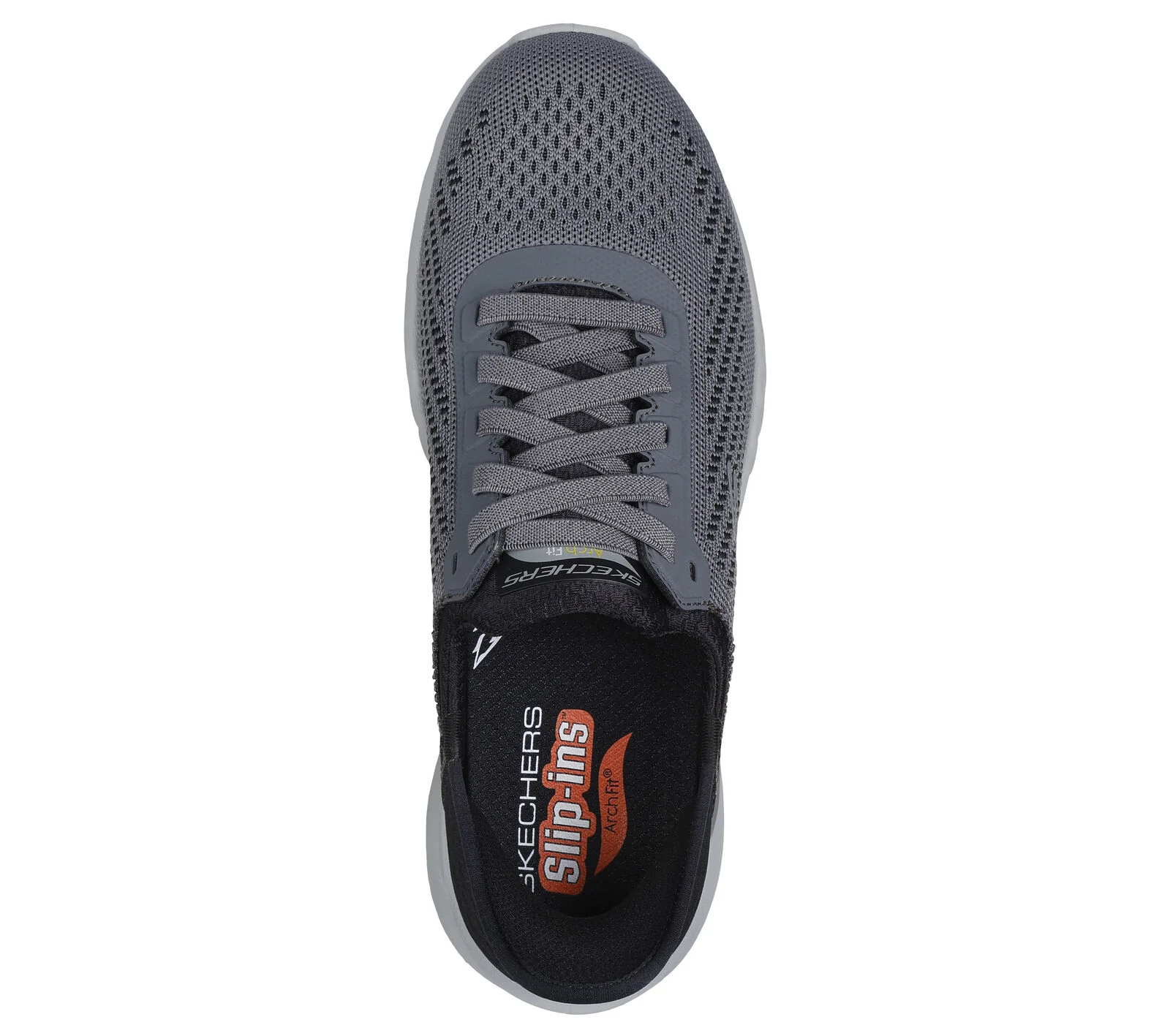 MEN'S SKECHERS SLIP-INS RELAXED FIT: ARCH FIT ORVAN - DREX | GRAY / BLACK - Image 4