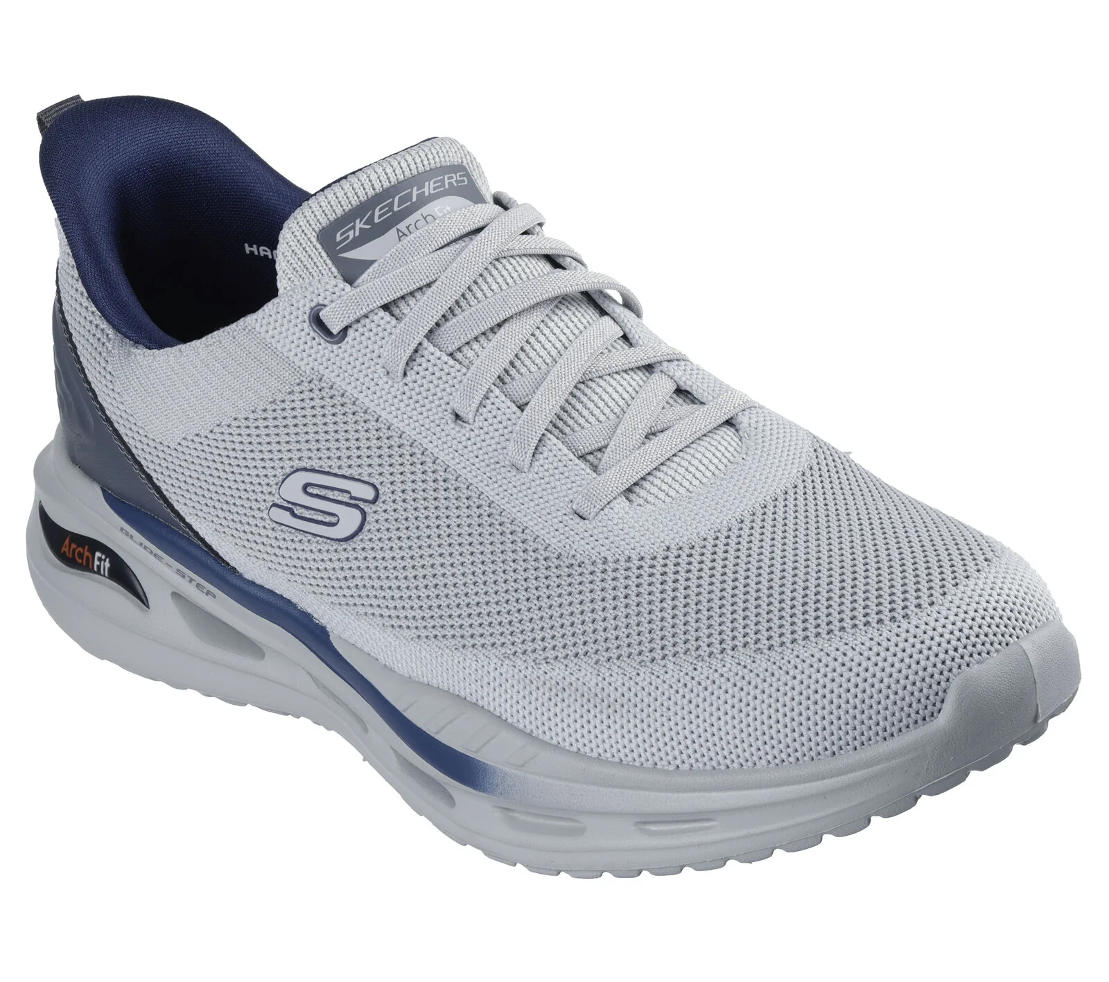 MEN'S SKECHERS SLIP-INS RELAXED FIT: ARCH FIT ORVAN - KINCADE | LIGHT GRAY - Image 3