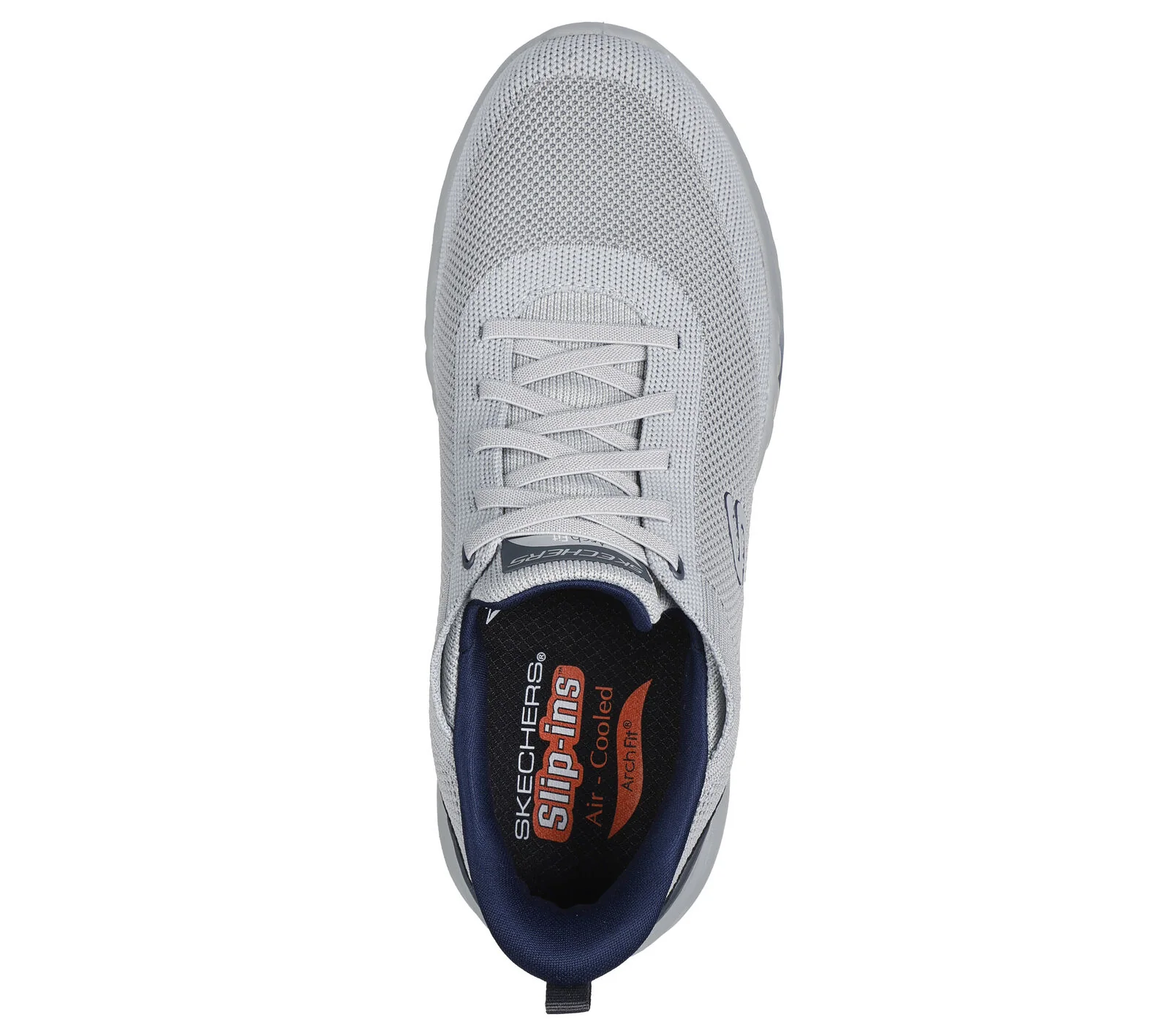 MEN'S SKECHERS SLIP-INS RELAXED FIT: ARCH FIT ORVAN - KINCADE | LIGHT GRAY - Image 4