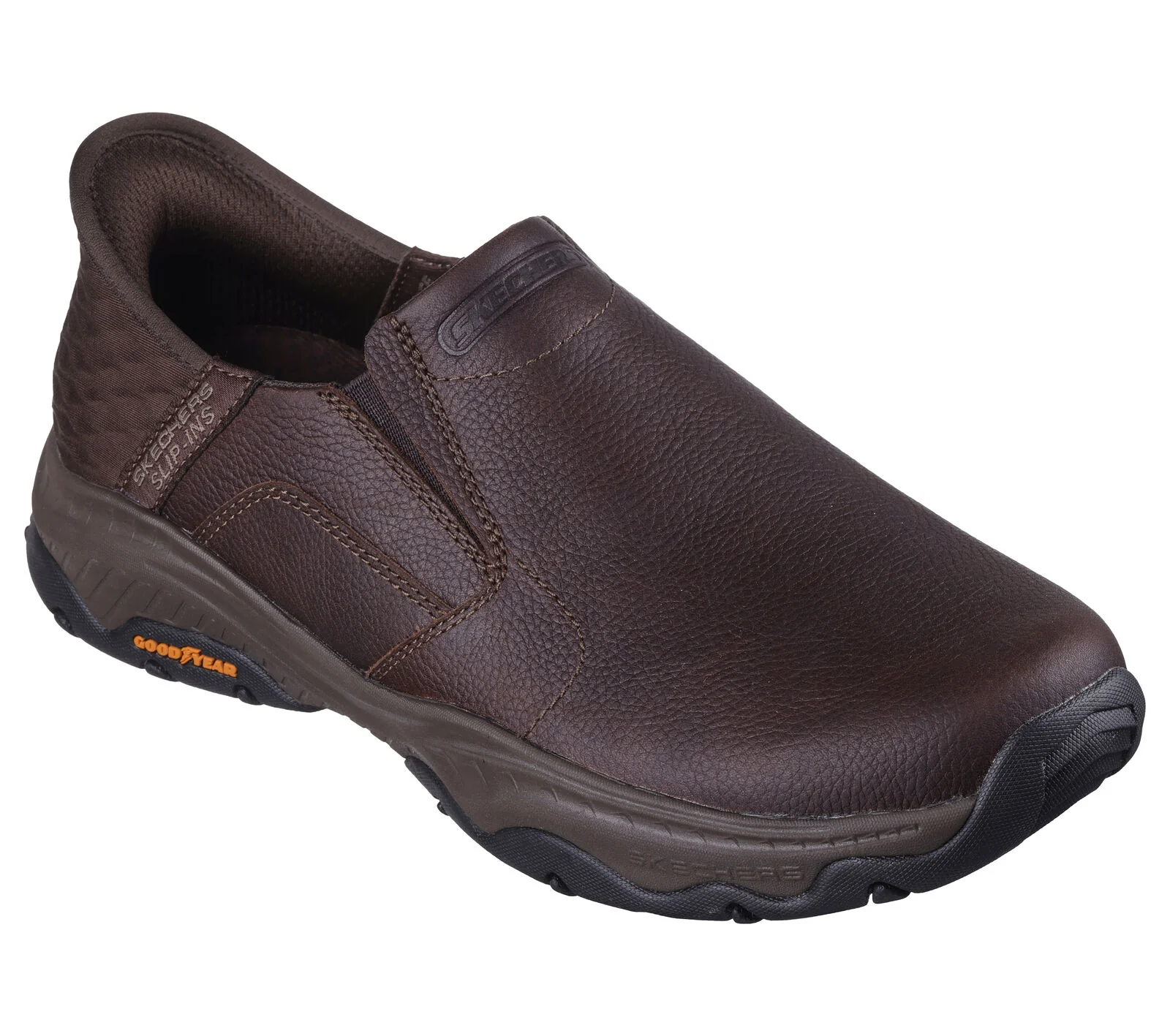 MEN'S SKECHERS SLIP-INS RELAXED FIT CRASTER-LANIGAN | RED / BROWN - Image 3