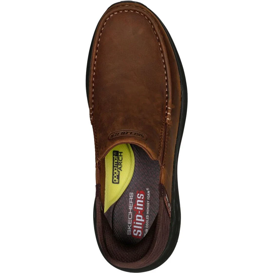 MEN'S SKECHERS SLIP-INS RELAXED FIT PARSON - OSWIN | DARK BROWN - Image 4