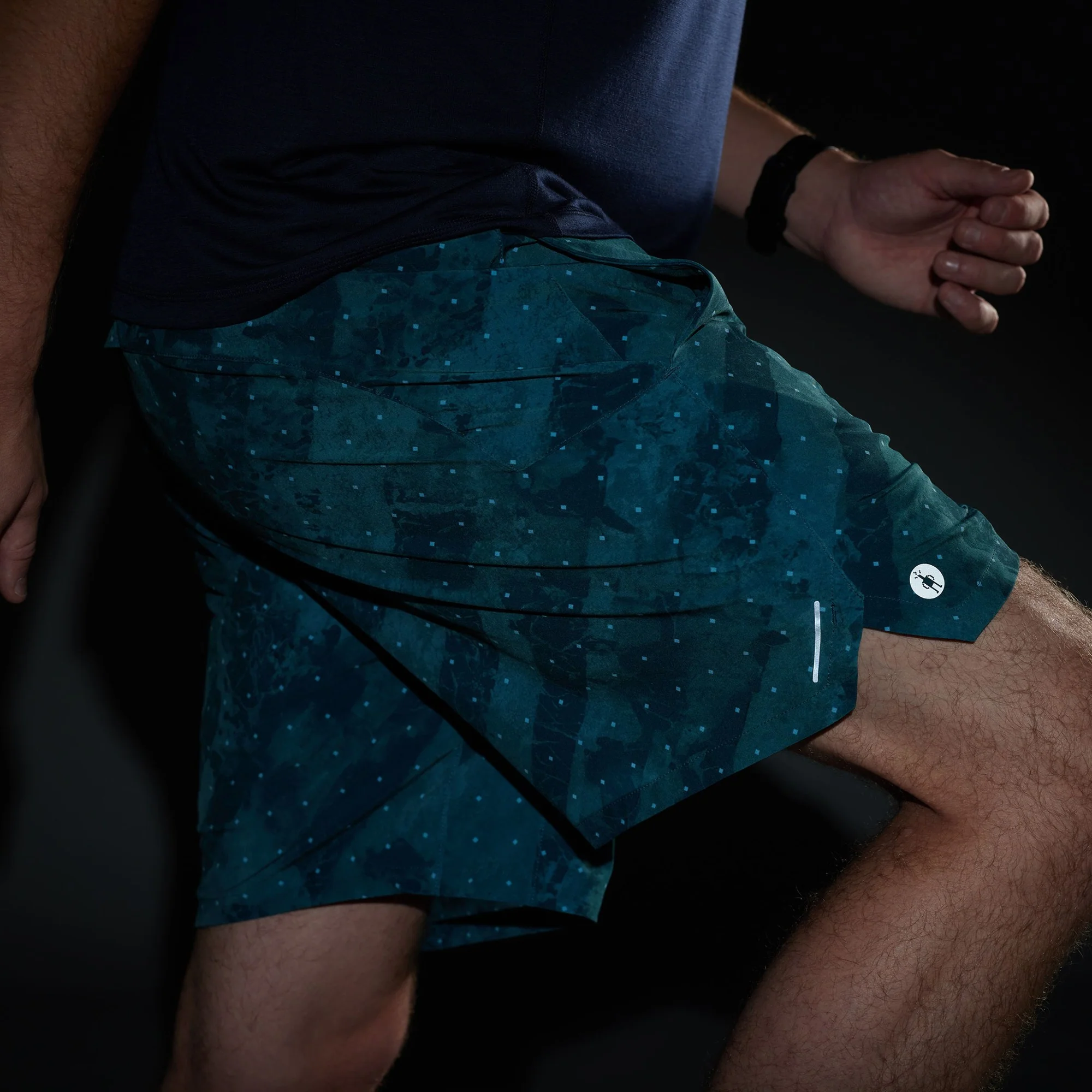 MEN'S SMARTWOOL ACTIVE LINED 7" SHORT | MINERAL BLUE SHALE - Image 3