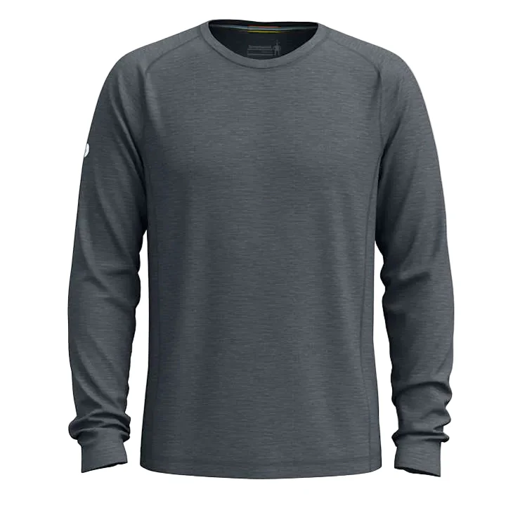 MEN'S SMARTWOOL ACTIVE ULTRALITE LONG SLEEVE |CHARCOAL HEATHER - Image 3