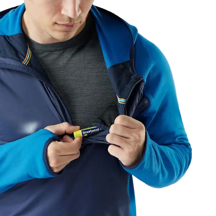 MEN'S SMARTWOOL SMARTLOFT HALF ZIP HOODIE | NIVAL BLUE - Image 3