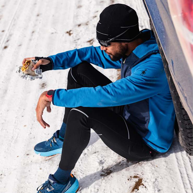MEN'S SMARTWOOL SMARTLOFT HALF ZIP HOODIE | NIVAL BLUE - Image 6