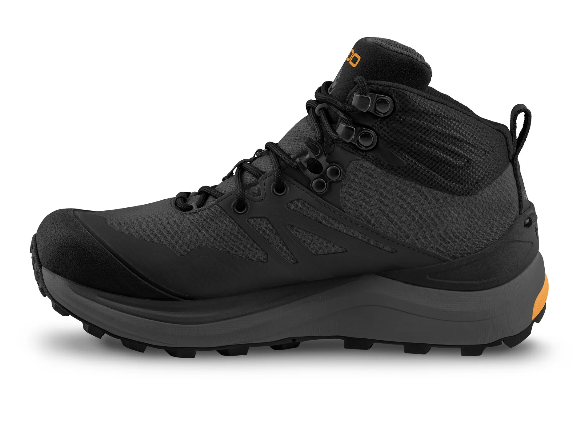 MEN'S TOPO TRAILVENTURE 2 WATERPROOF BOOT | CHARCOAL / ORANGE - Image 3