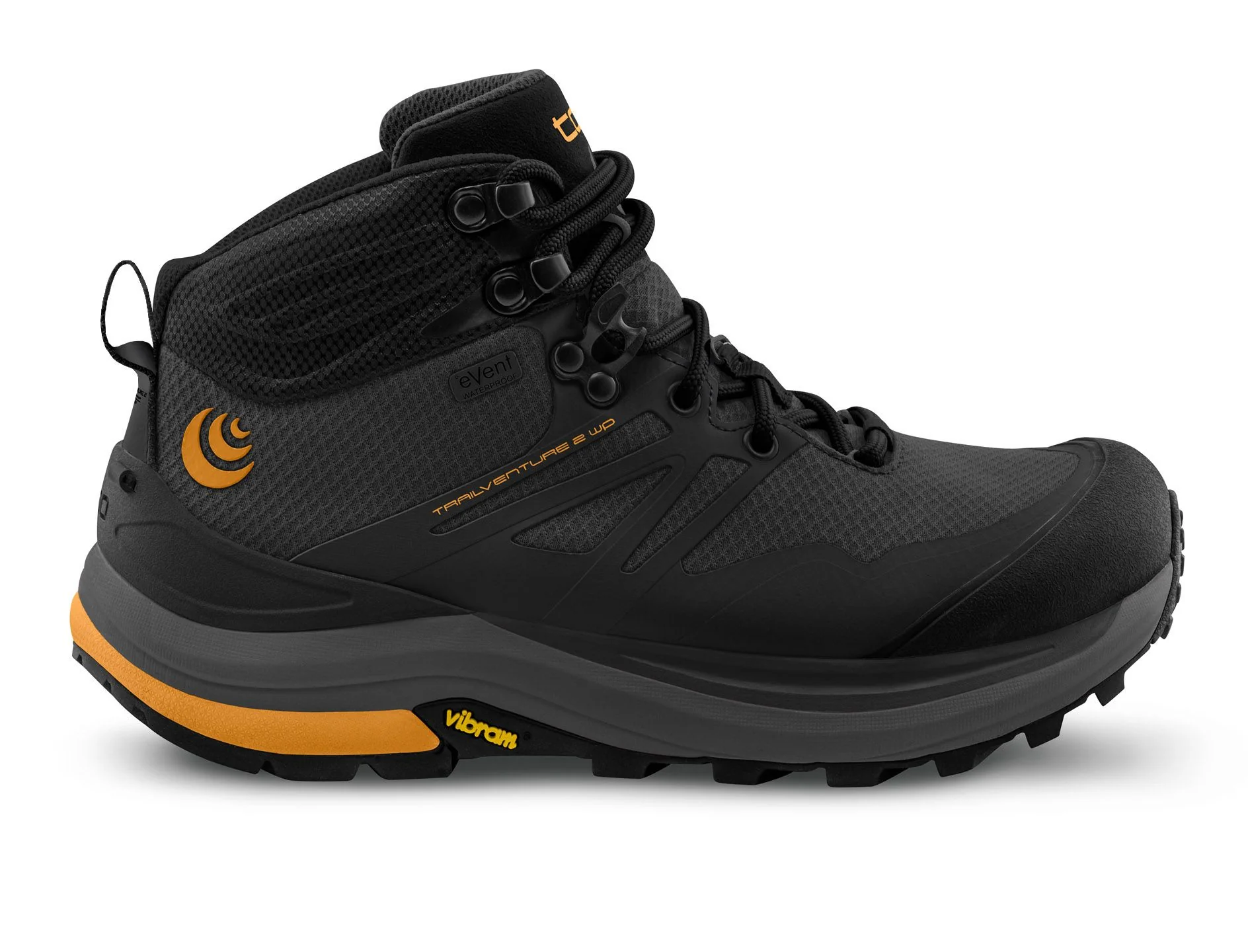 MEN'S TOPO TRAILVENTURE 2 WATERPROOF BOOT | CHARCOAL / ORANGE - Image 4