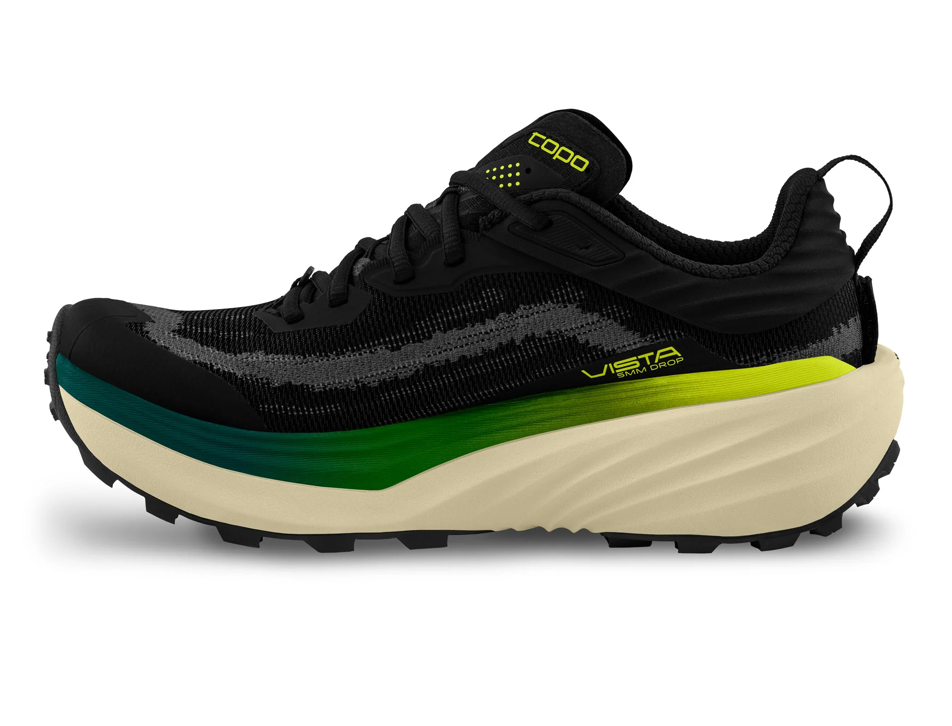MEN'S TOPO VISTA | BLACK | LIME - Image 2