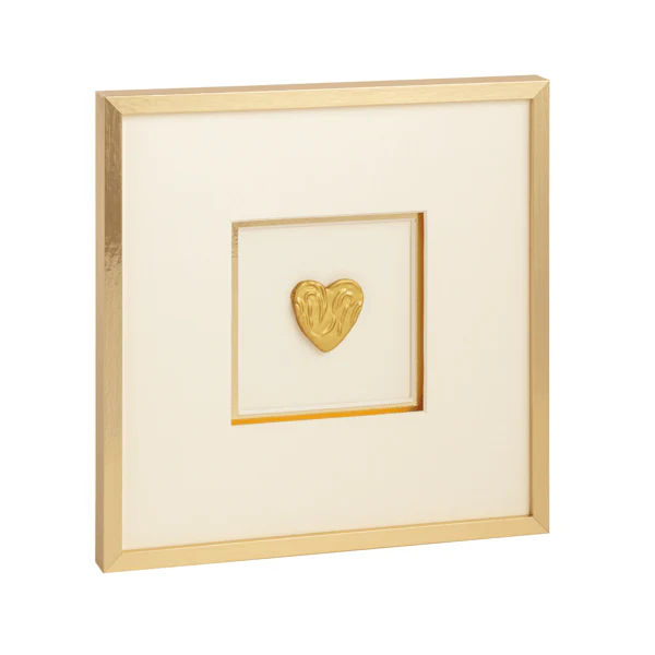 MUDPIE FRAMED HEART WALL ART