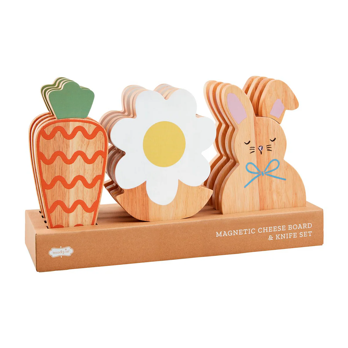 MUDPIE MAGNETIC CARROT CHEESE BOARD | WOOD