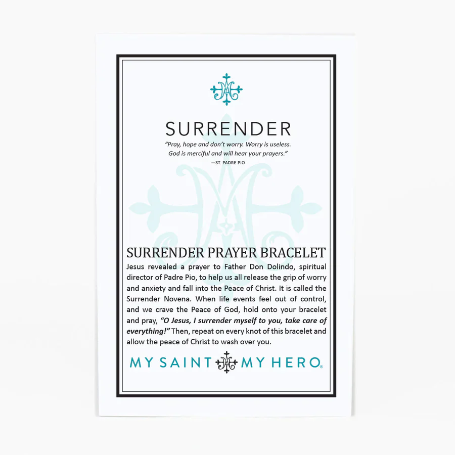 MY SAINT | MY HERO SURRENDER BRACELET | TAN / GOLD - Image 3