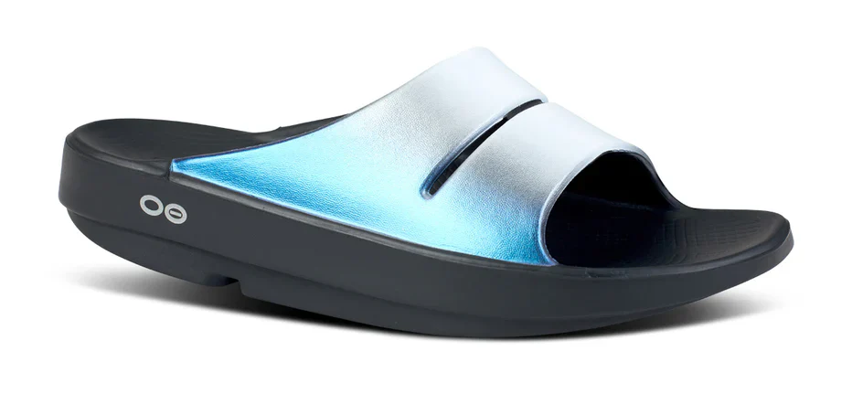 WOMEN'S OOFOS OOAHH LUXE SLIDE | FROST - Image 4