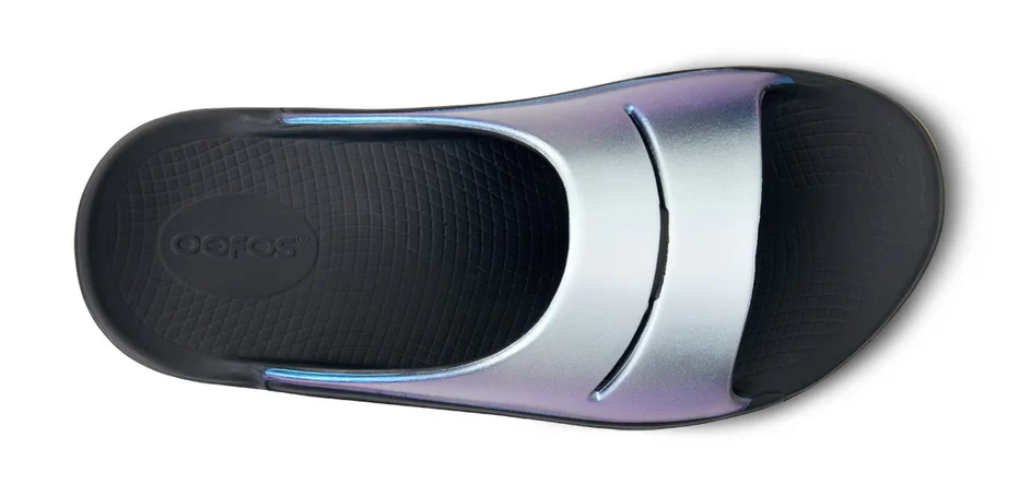 WOMEN'S OOFOS OOAHH LUXE SLIDE | FROST - Image 6