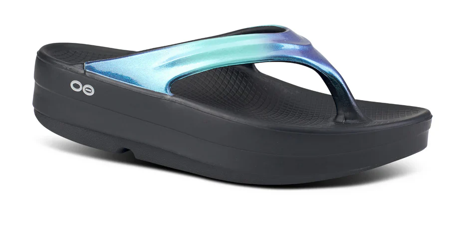 WOMEN'S OOFOS OOMEGA OOLALA LUXE SANDAL | ATLANTIS - Image 4