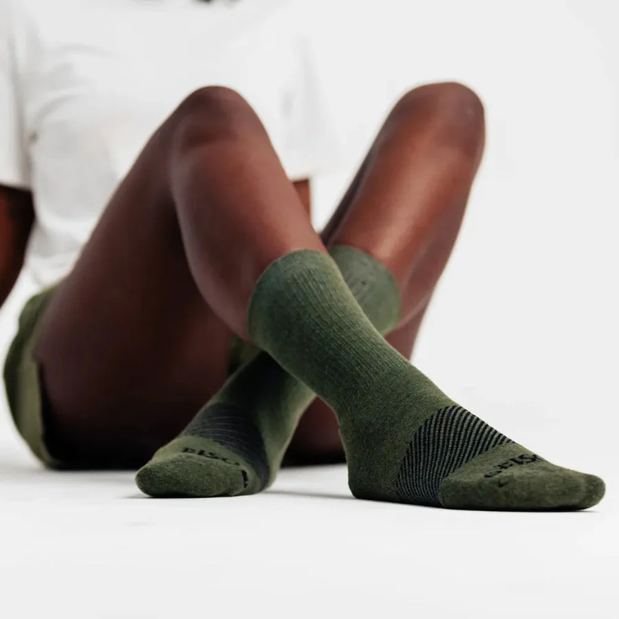 OS1ST MERINO WOOL WICKED COMFORT CREW SOCKS | HUNTER - Image 2