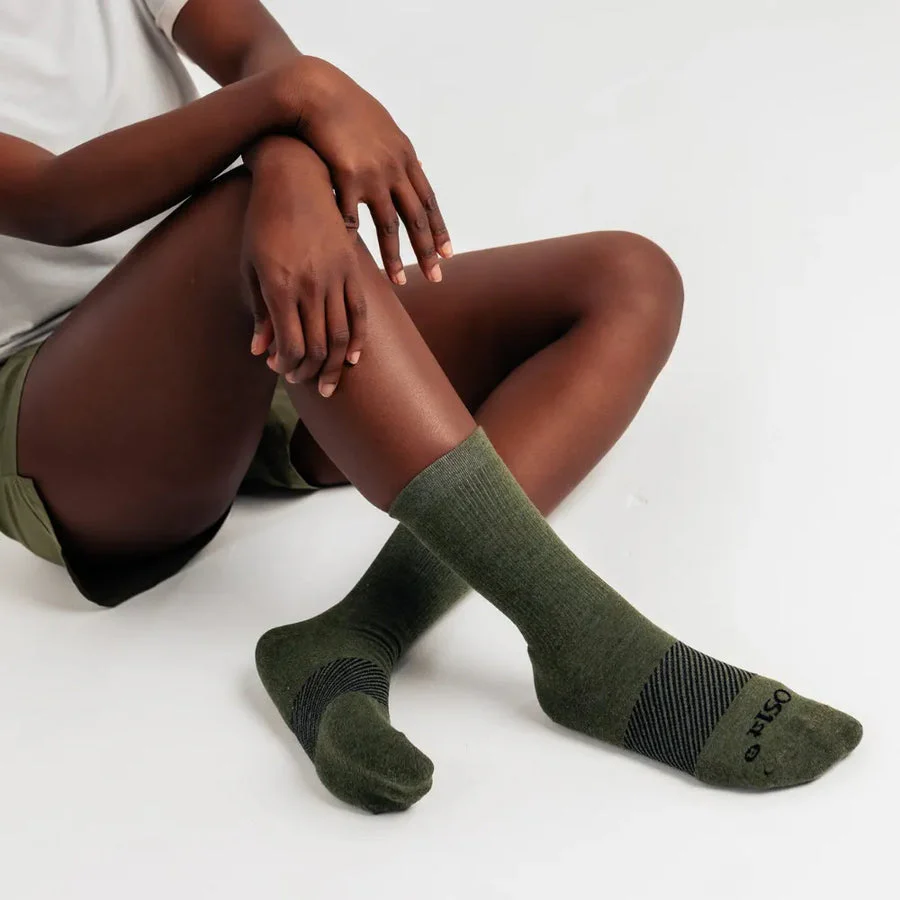 OS1ST MERINO WOOL WICKED COMFORT CREW SOCKS | HUNTER - Image 3