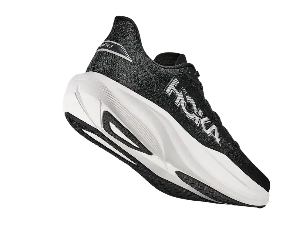 WOMEN'S HOKA MACH 7 | BLACK | WHITE - Image 4