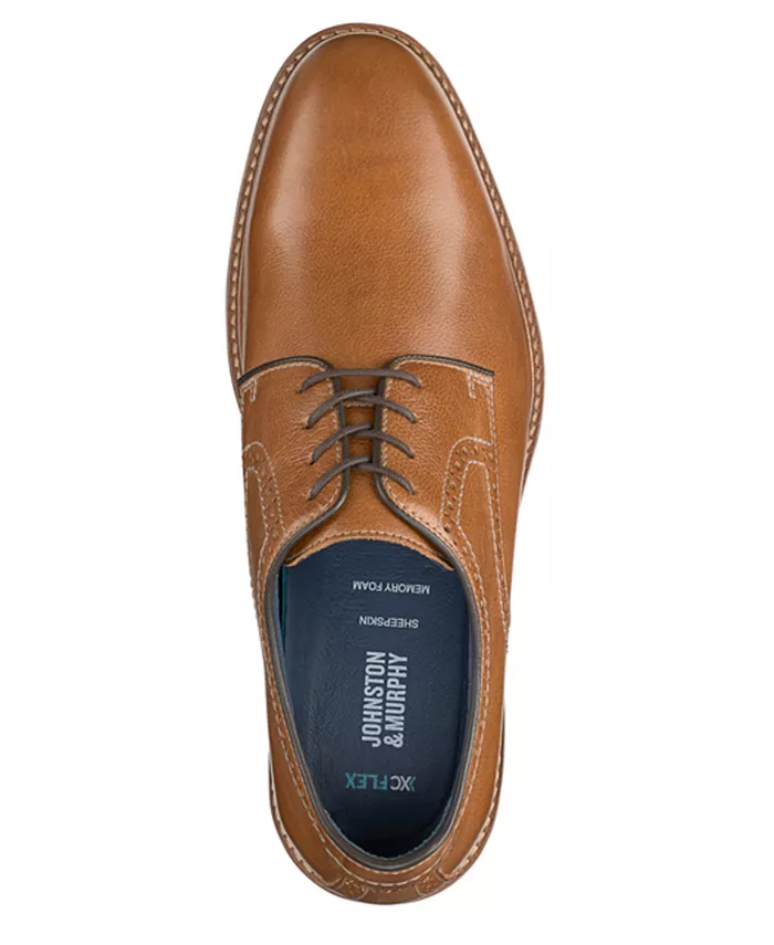 MEN'S JOHNSTON & MURPHY XC FLEX RALEIGH PLAIN TOE | TAN - Image 3