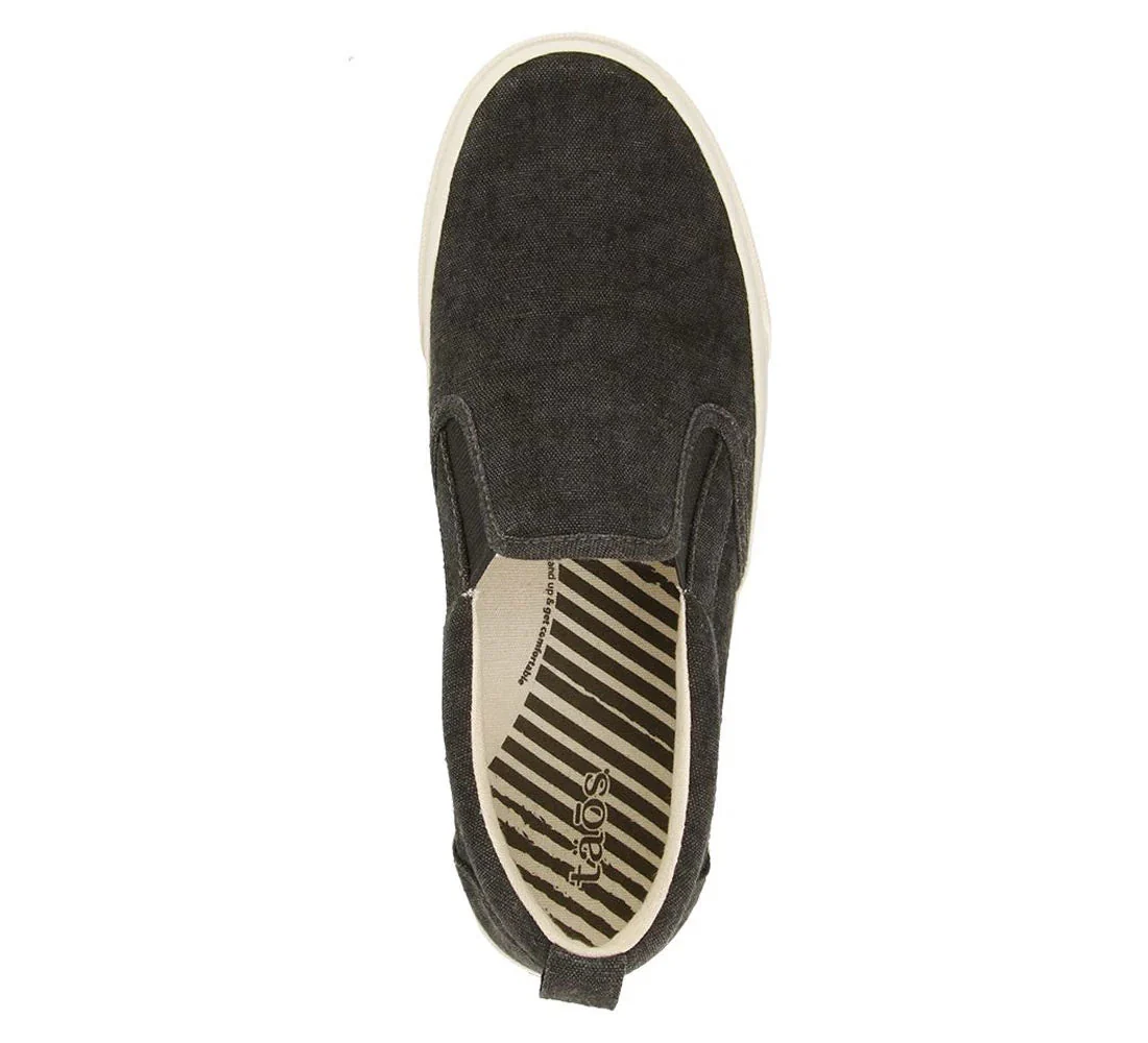 WOMEN'S TAOS RUBBER SOUL CANVAS SNEAKER | CHARCOAL WASH - Image 3