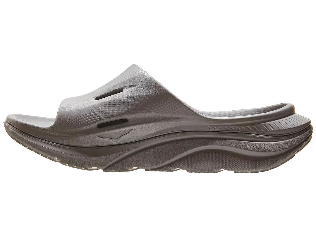 UNISEX HOKA ORA RECOVERY SLIDE 3 | GREY / GREY - Image 2