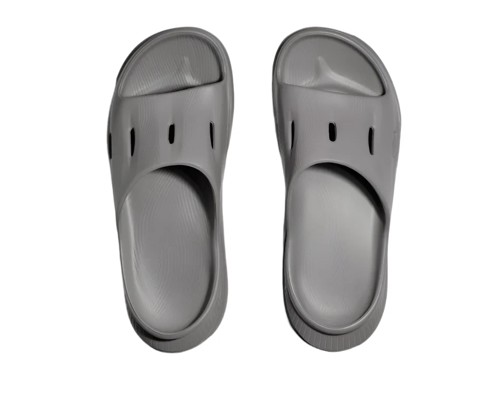 UNISEX HOKA ORA RECOVERY SLIDE 3 | GREY / GREY - Image 4