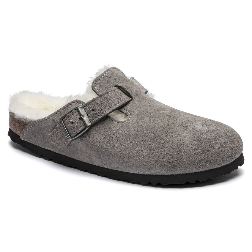 UNISEX BIRKENSTOCK BOSTON SHEARLING | STONE COIN - Image 3