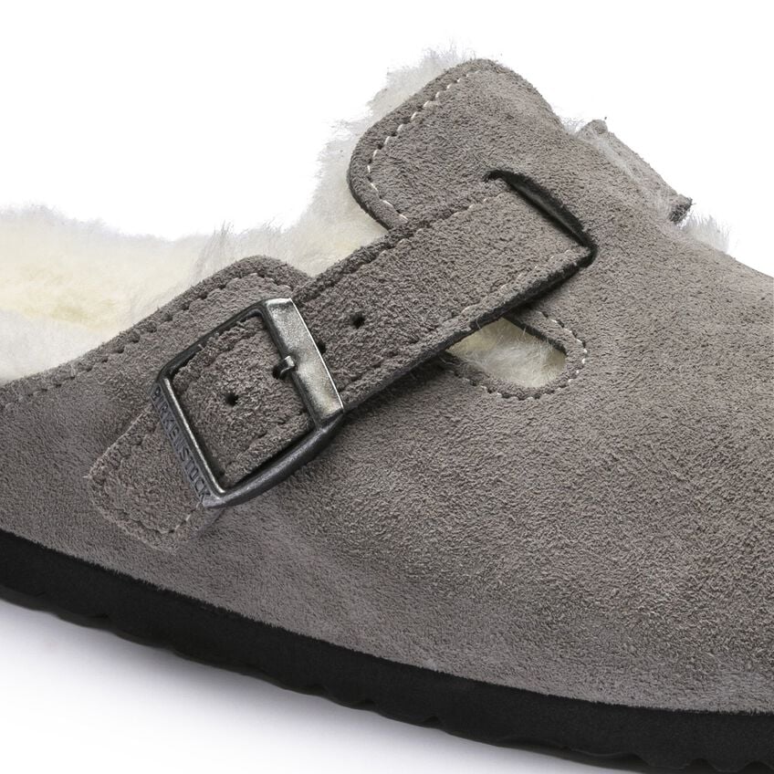 UNISEX BIRKENSTOCK BOSTON SHEARLING | STONE COIN - Image 6