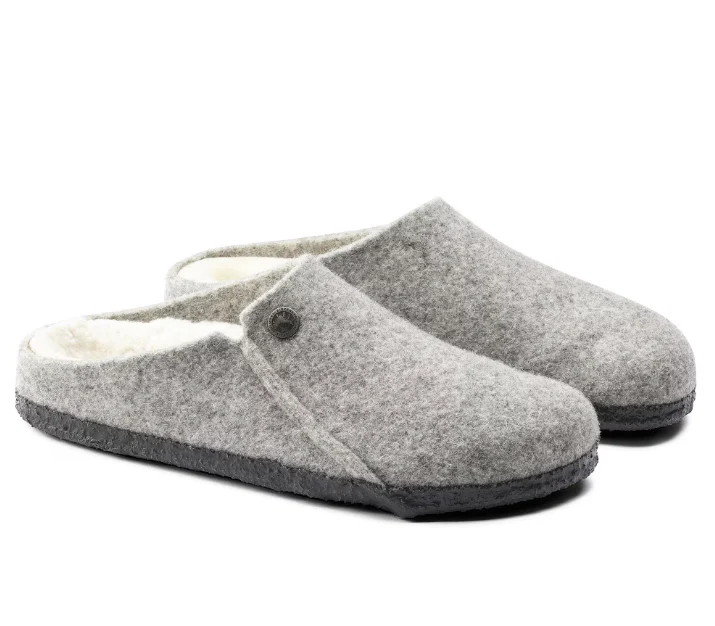 UNISEX BIRKENSTOCK ZERMATT RIVET SHEARLING | LIGHT GRAY - Image 6