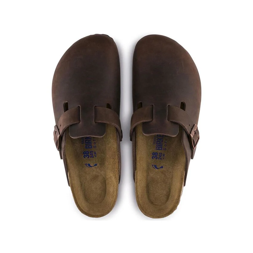 UNISEX BIRKENSTOCK BOSTON SOFT FOOT BED | HABANA LEATHER - Image 4