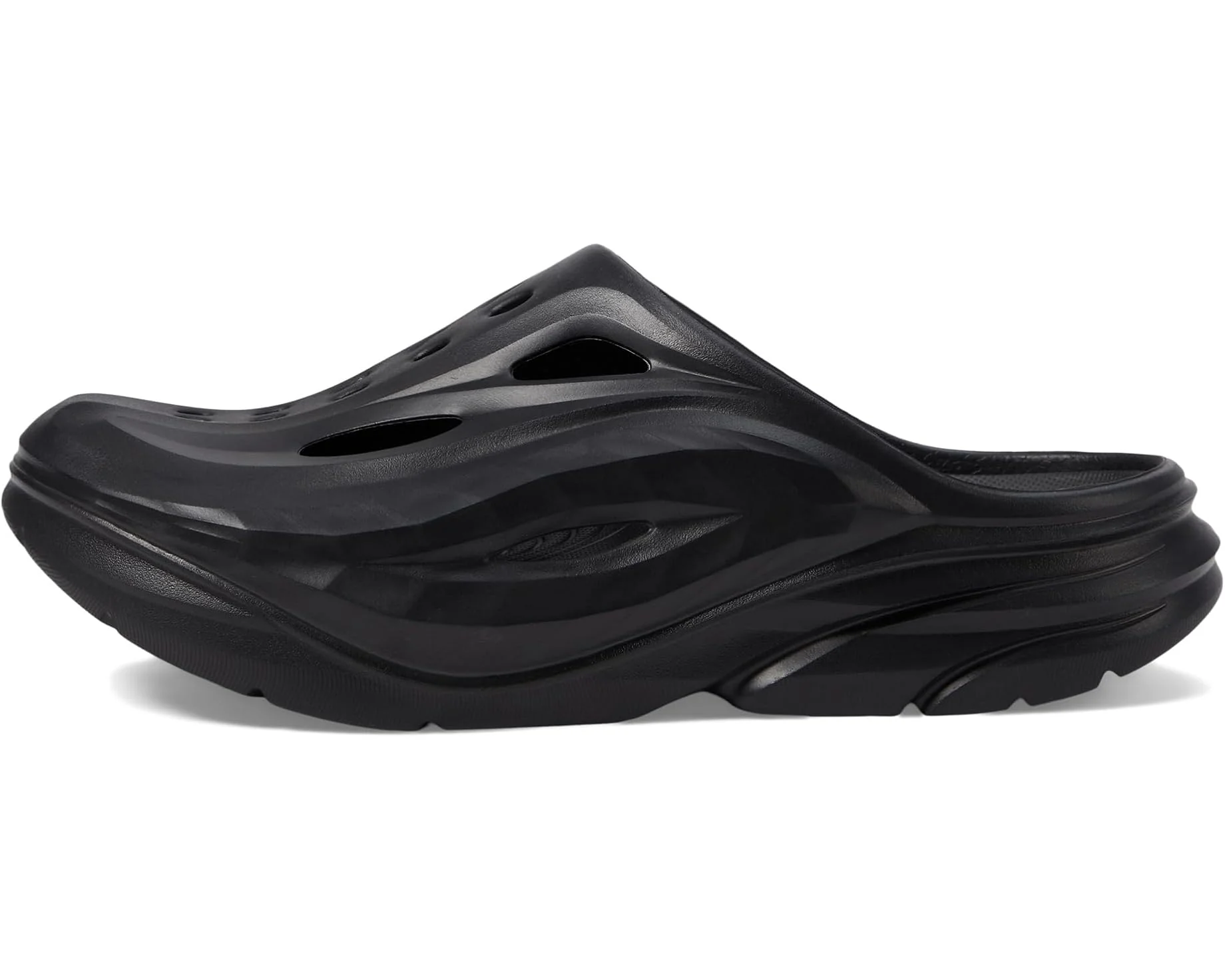 UNISEX HOKA ORA RECOVERY MULE | BLACK / BLACK - Image 2
