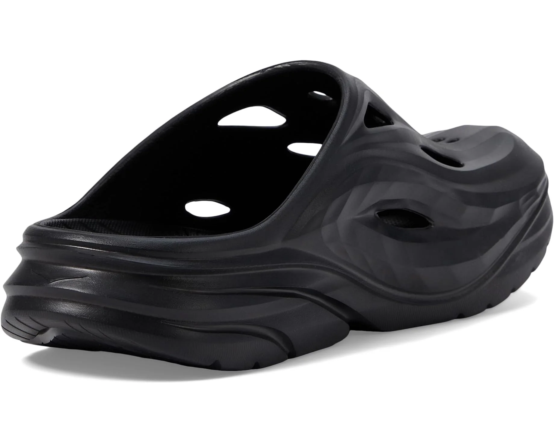 UNISEX HOKA ORA RECOVERY MULE | BLACK / BLACK - Image 4