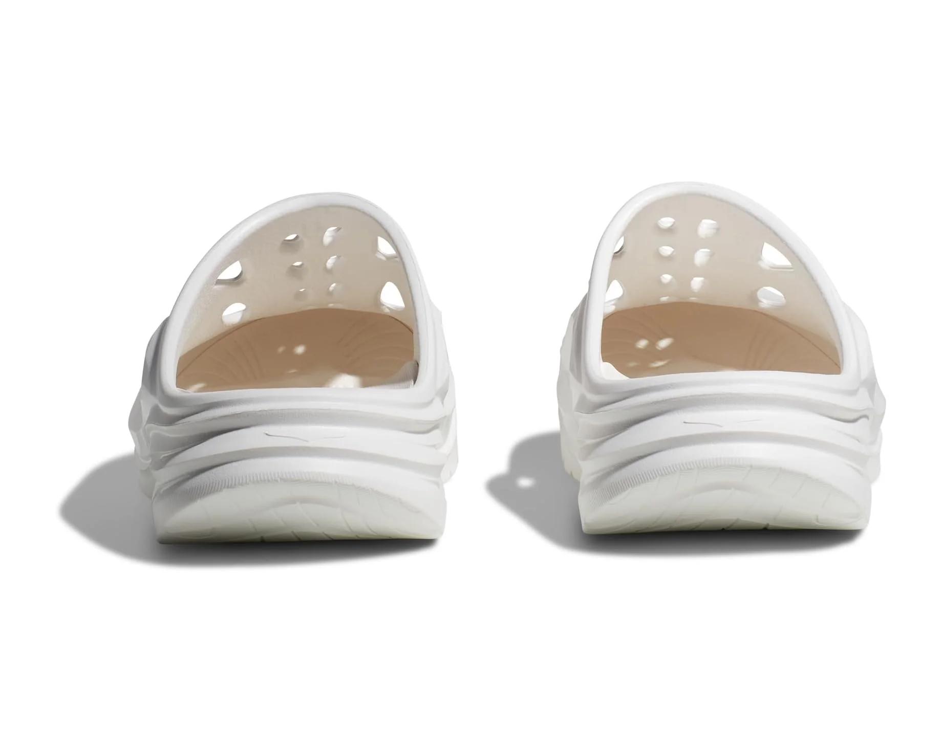 UNISEX HOKA ORA RECOVERY MULE | WHITE / WHITE - Image 4