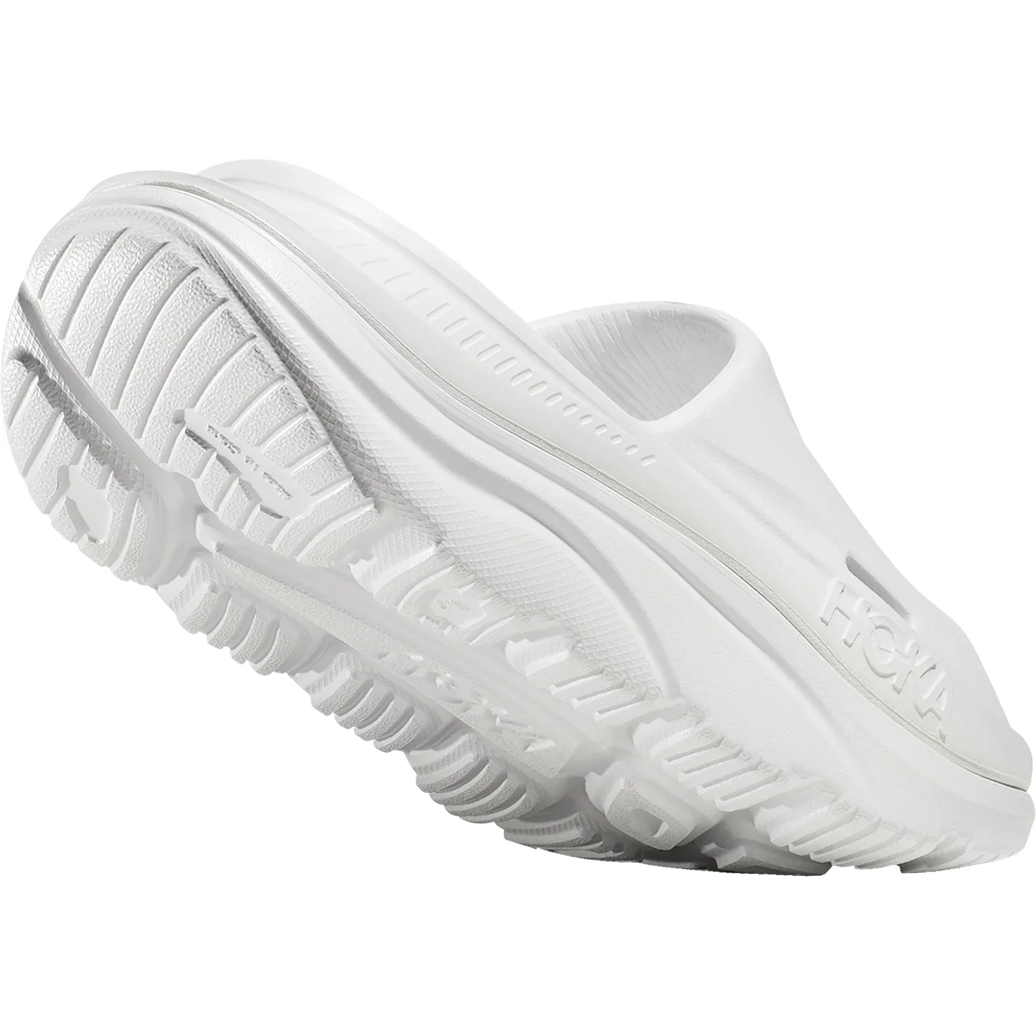 UNISEX HOKA ORA RECOVERY SLIDE 3 | WHITE / WHITE - Image 5