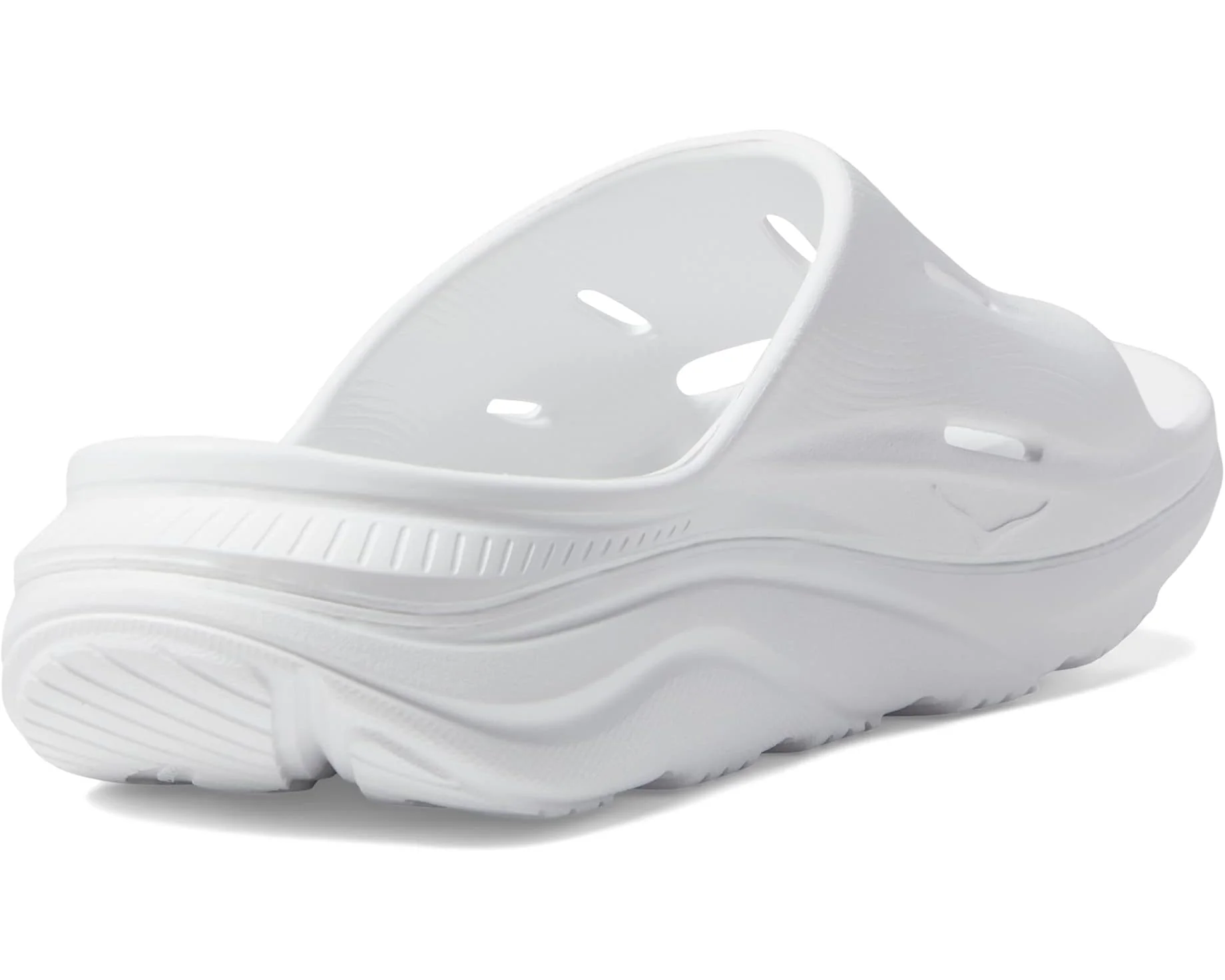 UNISEX HOKA ORA RECOVERY SLIDE 3 | WHITE / WHITE - Image 7
