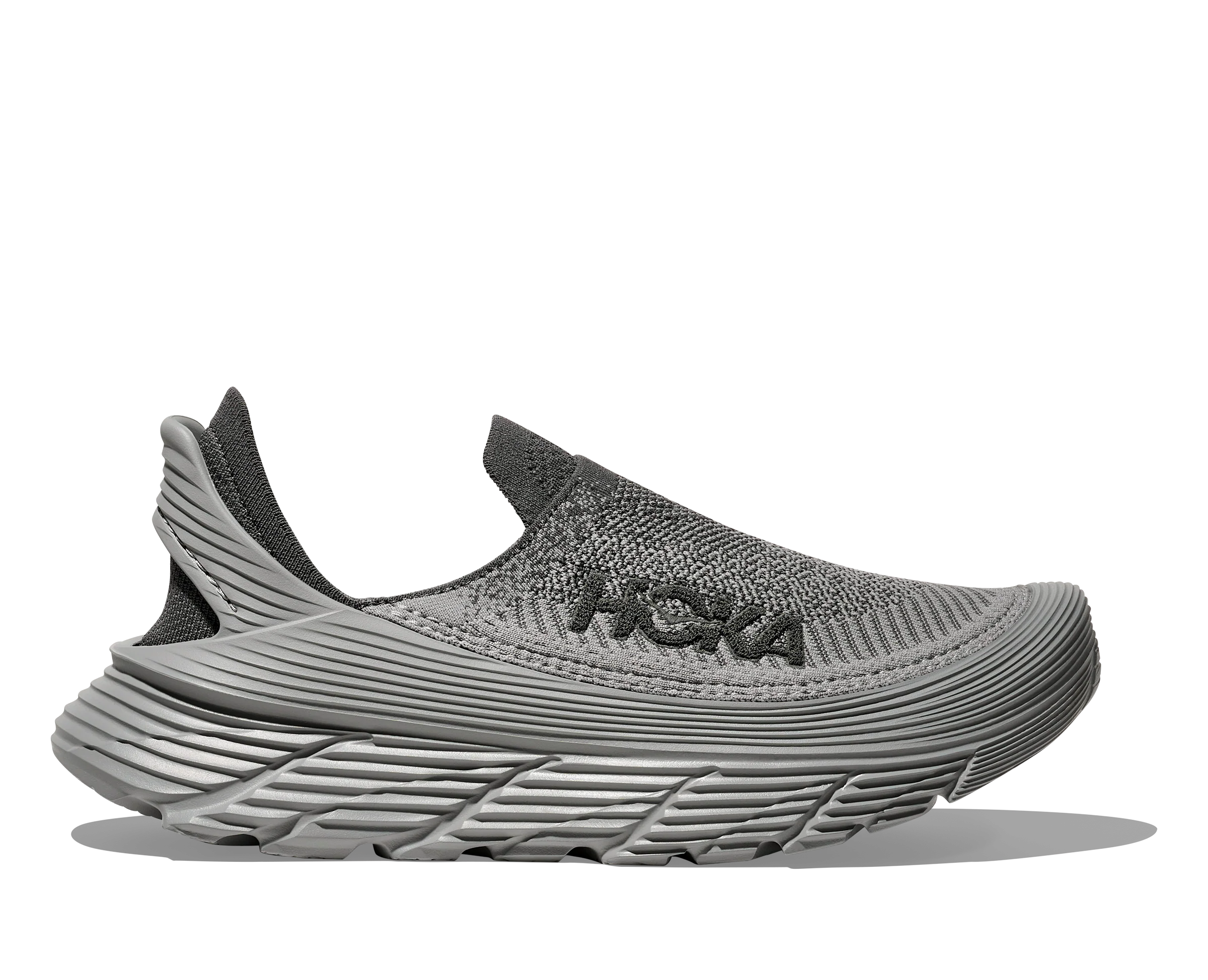 UNISEX HOKA RESTORE TC SLIP ON SHOE | SATELLITE GREY / STELLAR GREY