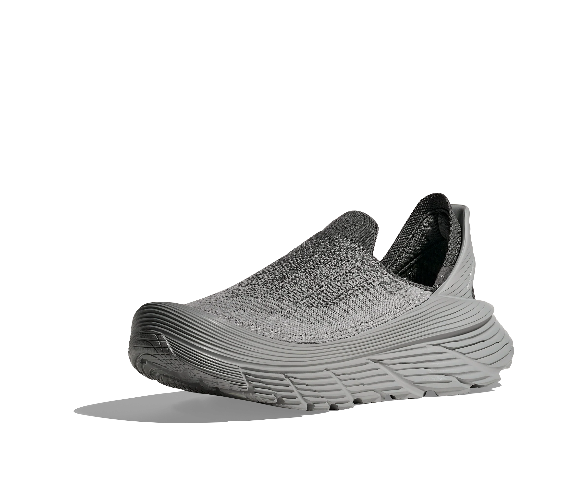 UNISEX HOKA RESTORE TC SLIP ON SHOE | SATELLITE GREY / STELLAR GREY - Image 3