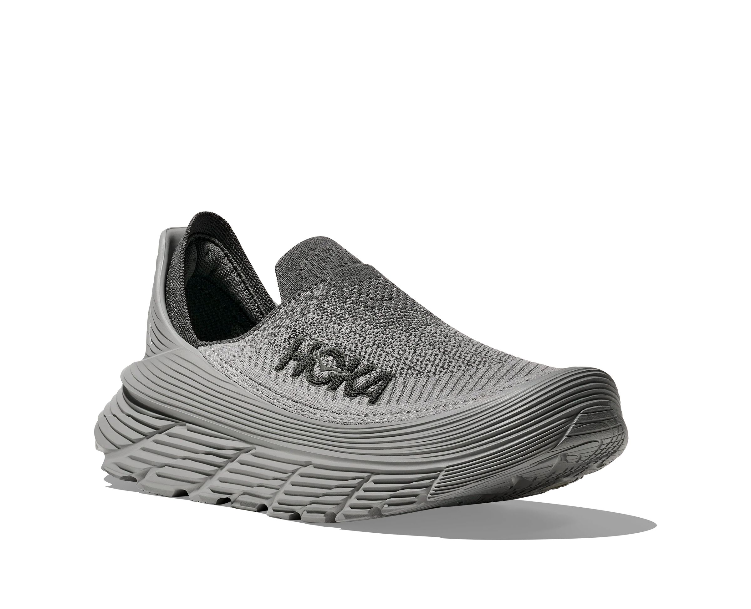 UNISEX HOKA RESTORE TC SLIP ON SHOE | SATELLITE GREY / STELLAR GREY - Image 6