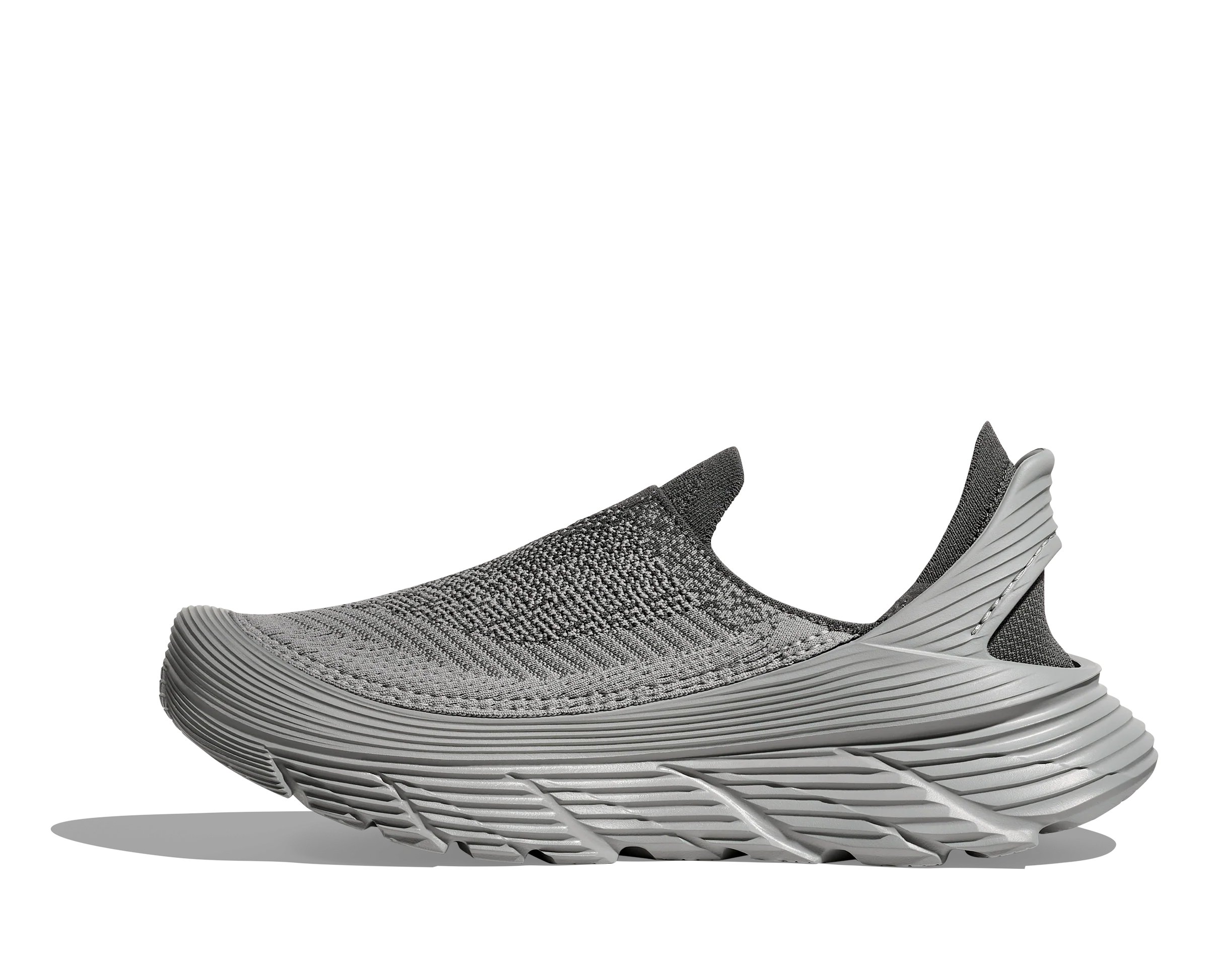 UNISEX HOKA RESTORE TC SLIP ON SHOE | SATELLITE GREY / STELLAR GREY - Image 8