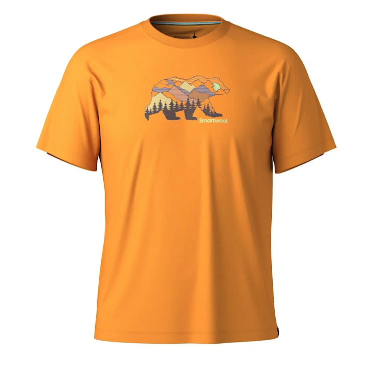 UNISEX SMARTWOOL BEAR VIEW SHORT SLEEVE GRAPHIC TEE | SQUASH - Image 2