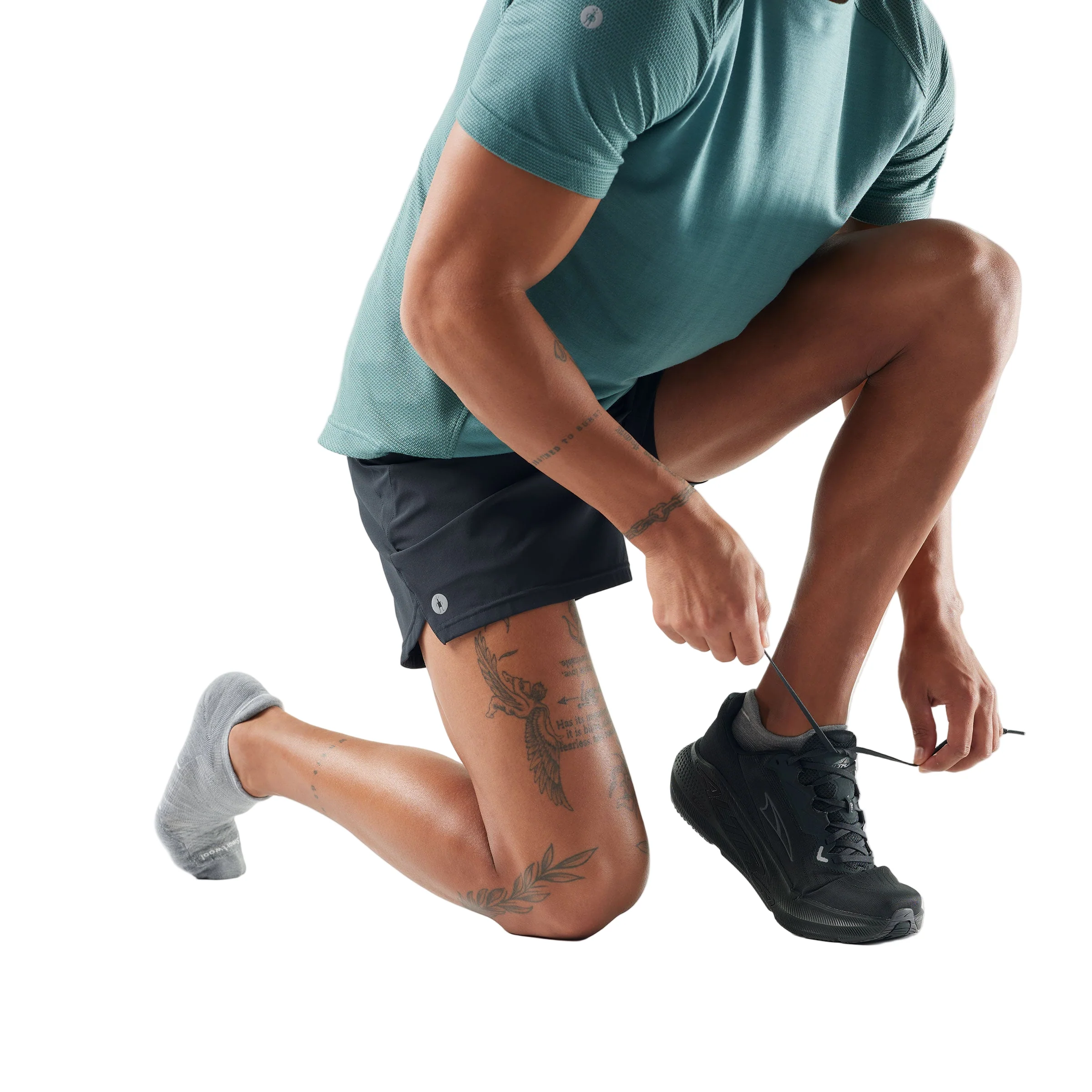 UNISEX SMARTWOOL RUN TARGETED CUSHION LOW ANKLE | BLACK - Image 2