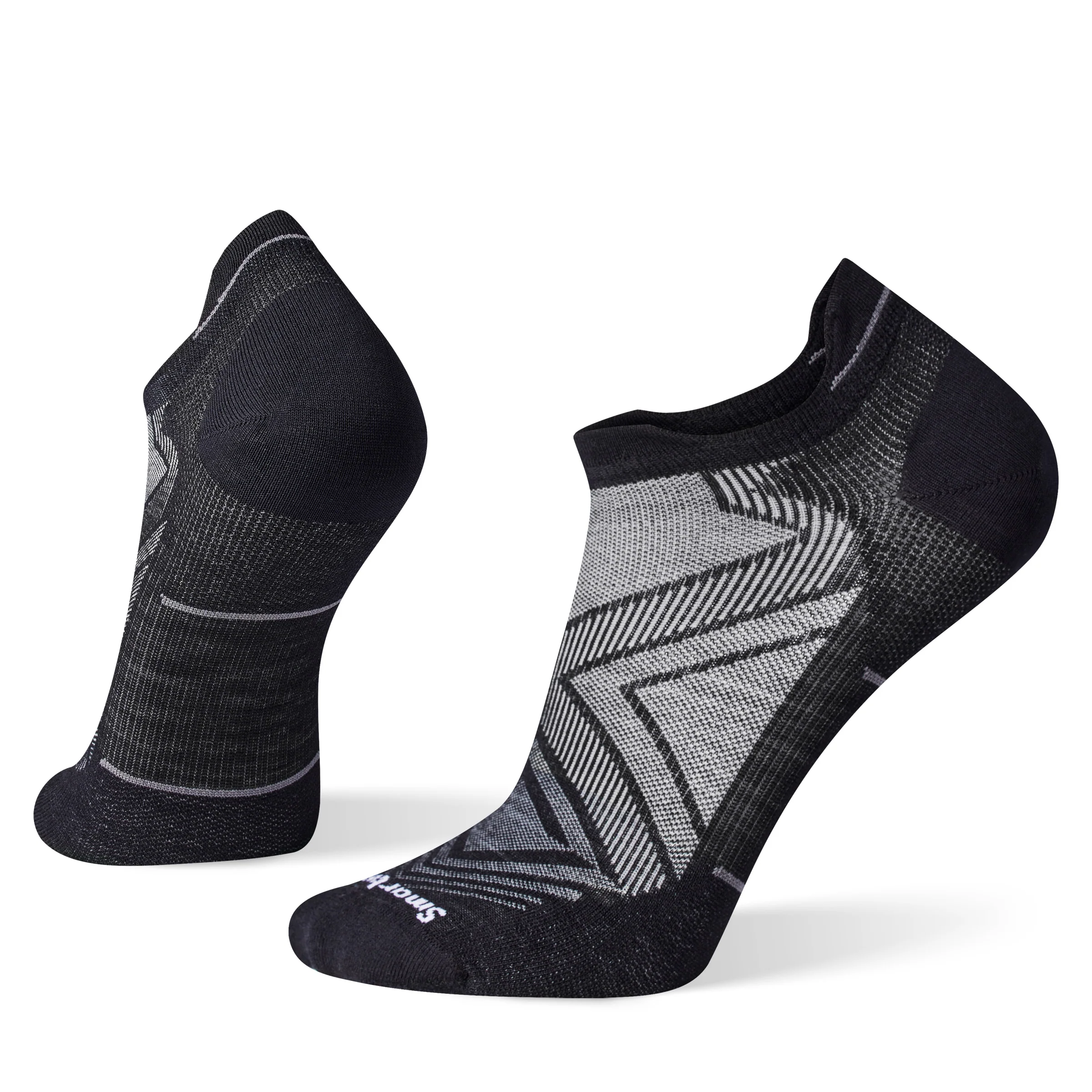 UNISEX SMARTWOOL RUN ZERO CUSHION LOW ANKLE | BLACK
