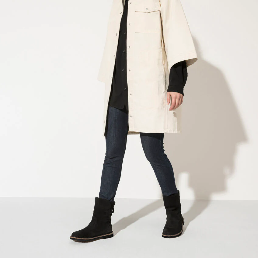 WOMEN'S BIRKENSTOCK UPPSALA SHEARLING BOOT | BLACK SUEDE - Image 2