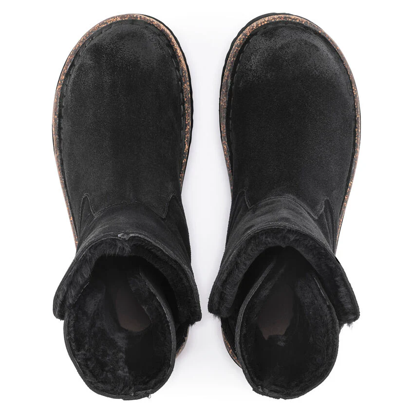 WOMEN'S BIRKENSTOCK UPPSALA SHEARLING BOOT | BLACK SUEDE - Image 5